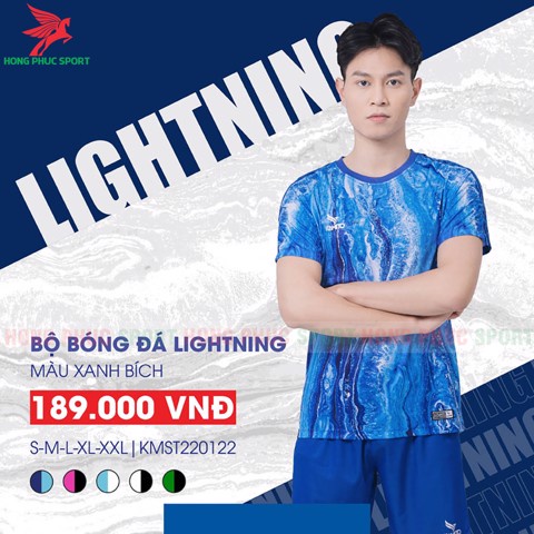BỘ QUẦN ÁO BÓNG ĐÁ KHÔNG LOGO KAMITO LIGHTNING XANH NGỌC – HÀNG VIỆT NAM