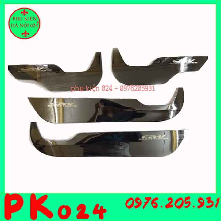Bộ ốp tapli CR-V, CRV 2018-2022 vân Titan chống xước va đập khi mở cửa và làm đẹp xe