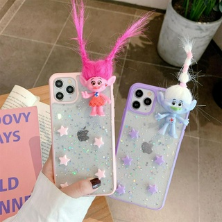 Ốp Điện Thoại Họa Tiết Búp Bê Troll Doll Vui Nhộn Cho iPhone12pro 12 11promax 12mini XR Xs 7 8P