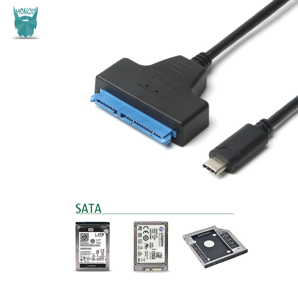 Cáp kết nối dữ liệu giữa thiết bị sử dụng USB-type C 3.1 với Ổ cứng HDD 2.5 inch SATA 3 (dài 20cm)