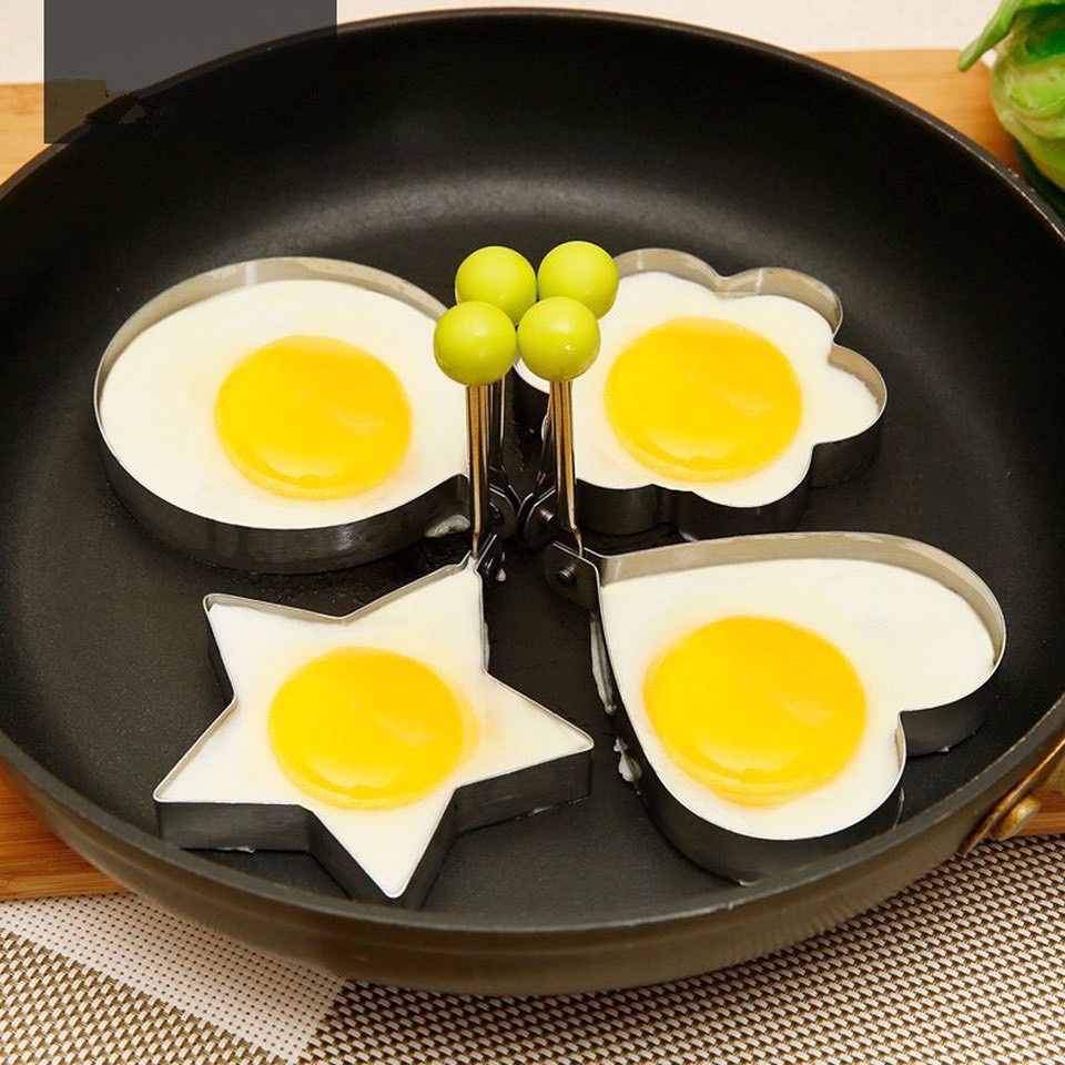 Khuôn Rán Trứng Ốp La, Bánh - Khay Chiên Tạo Nhiều Hình Cute Có Núm Cầm Được Chọn Hình 1613