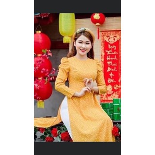 Chấm bi tay bồng kèm quần