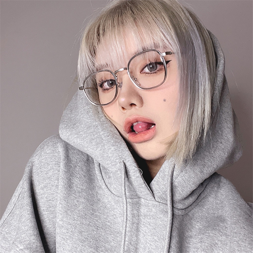 Kính Mát Gọng Kim Loại Chống Ánh Sáng Xanh Thời Trang Cho Nam Và Nữ