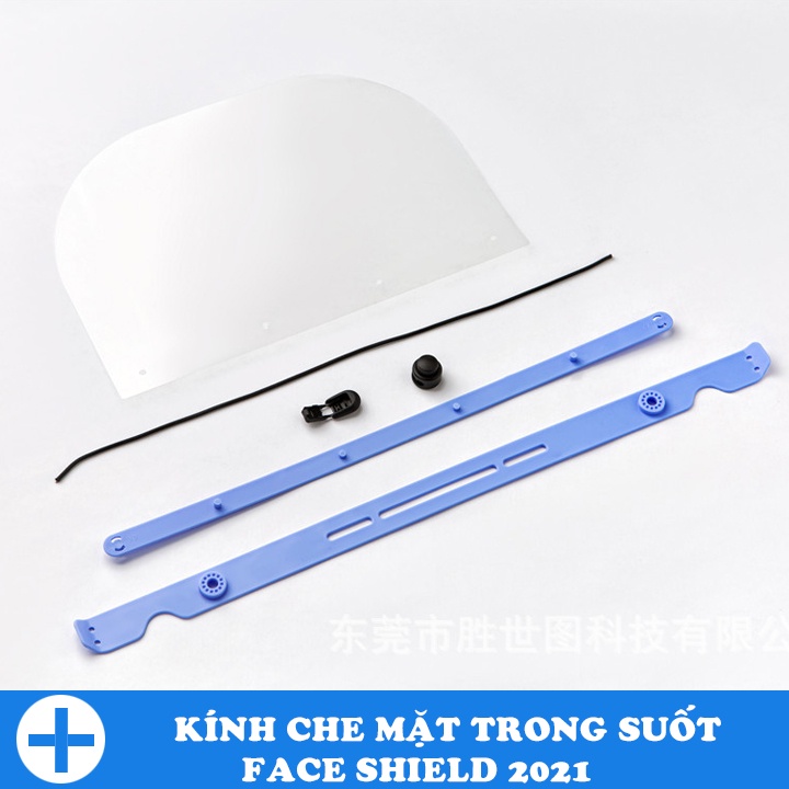 Kính Face Shield che mặt trong suốt chống giọt bắn 2021