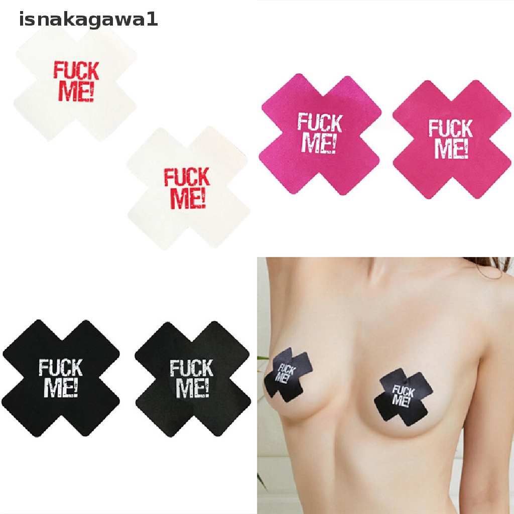 Bộ 5 Cặp Miếng Dán Ngực Tự Dính Hình Cánh Hoa Chéo Màu Nude Mới
