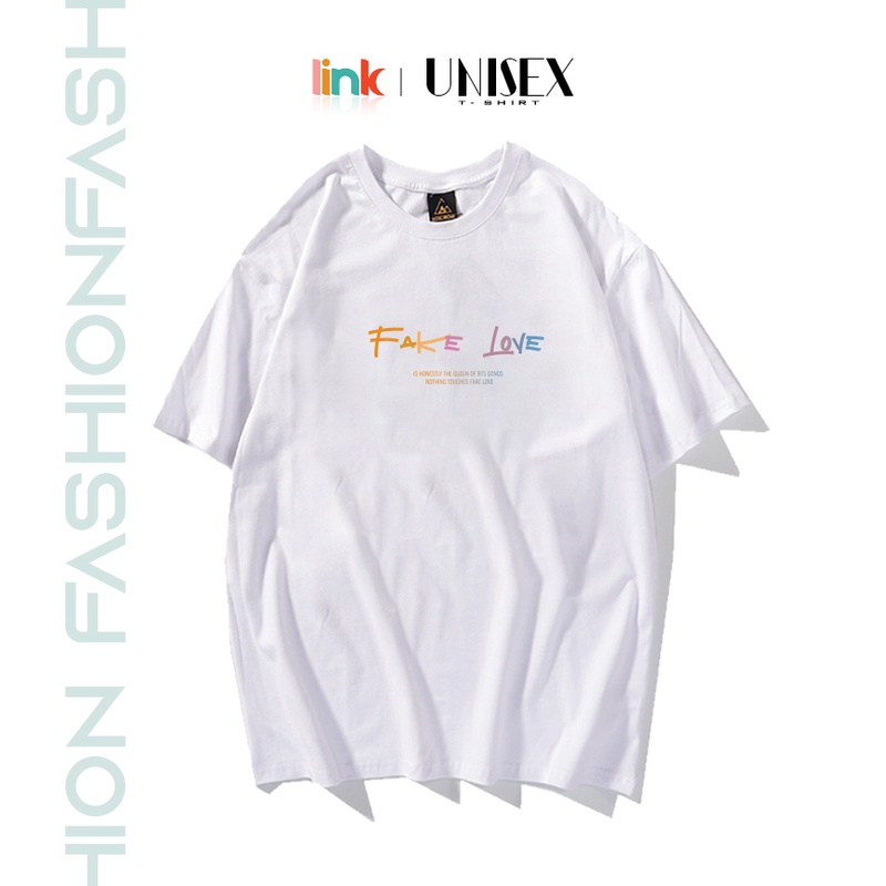 Áo thun dáng rộng FAKE LOVE nam nữ unisex