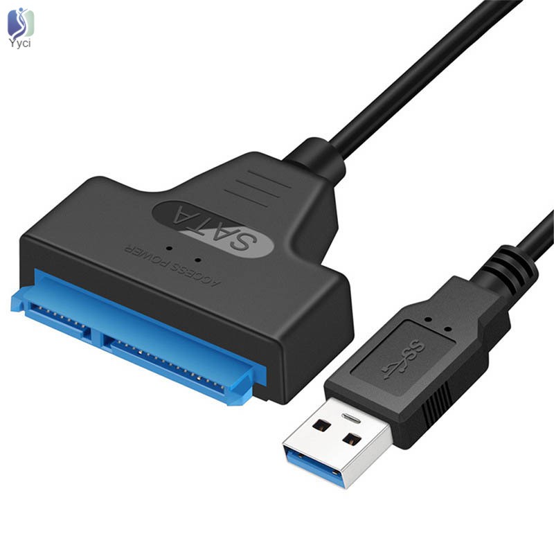 Yy USB 3.0 to SATA 22 Pin 2.5 Inch Hard Disk Driver SSD Adapter Cable Super Speed Converter @VN