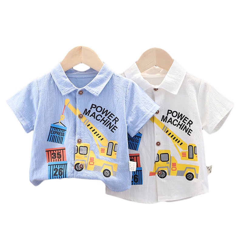 0-5 Tuổi Áo Thun Ngắn Tay Họa Tiết Hoạt Hình Cầu Vồng Cho Bé Trai