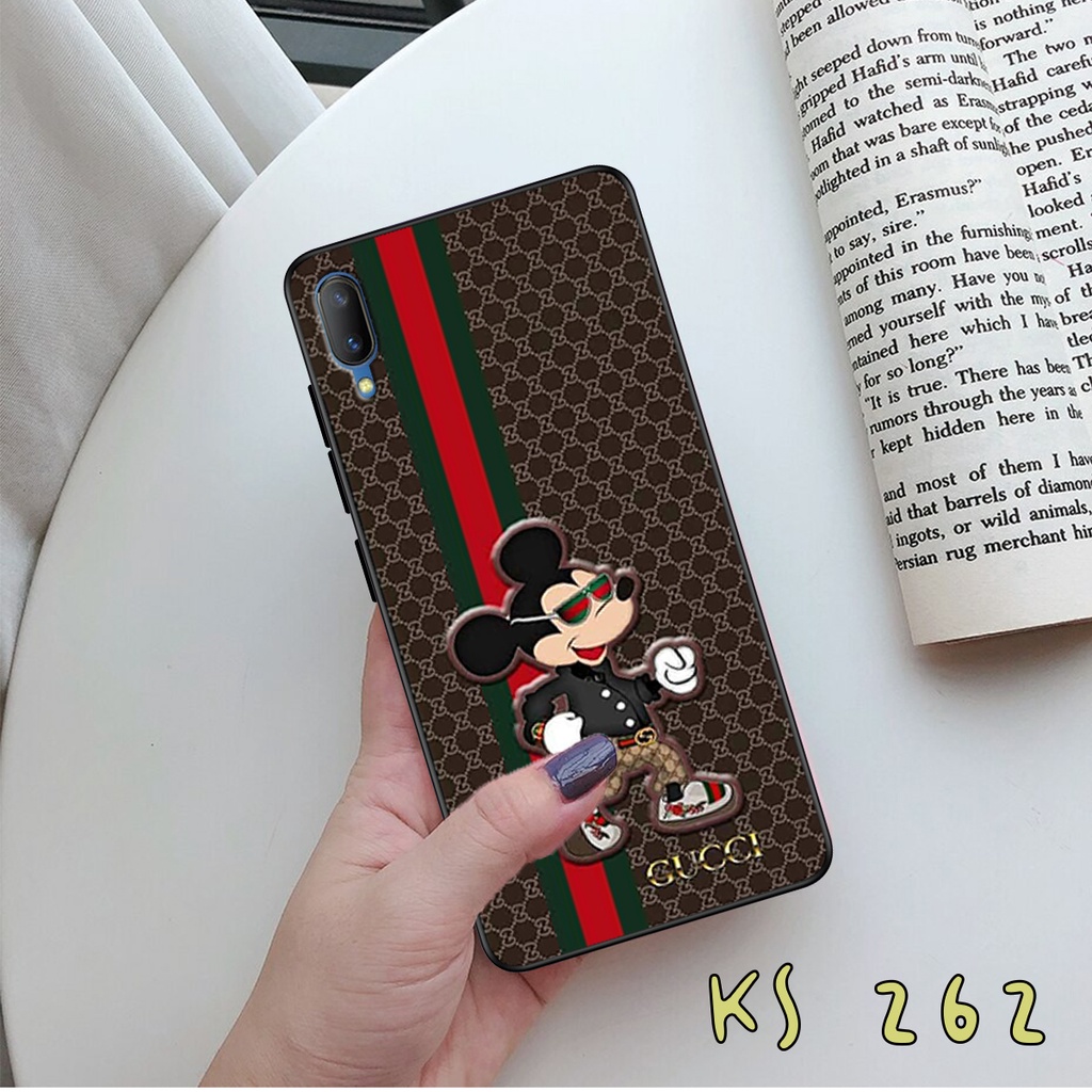 Ốp lưng Vivo V11 - Vivo V11i - Ốp in hình GÜÇÇÏ - lưng nhám viền TPU cao cấp