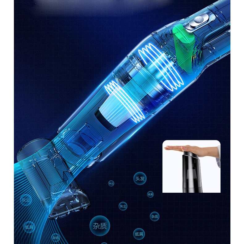 MHB 10, Máy hút bụi cầm tay mini không dây , vệ sinh bàn phím , hút bụi giường, ô tô , máy hút bụi xe hơi