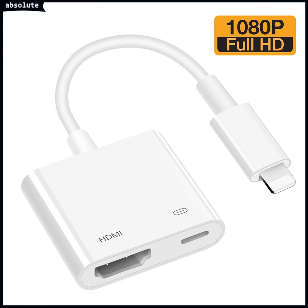 Đầu Chuyển Đổi Lightning Sang HDMI TV 1080P HD Kỹ Thuật Số AV Chuyên Dụng Cho iPhone iPad