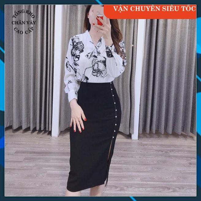 Ảnh Thật - Feedback Chân váy nữ dáng dài công sở cao cấp Tổng Kho CV14 đầm bút chì xẻ sườn ngọc | BigBuy360 - bigbuy360.vn