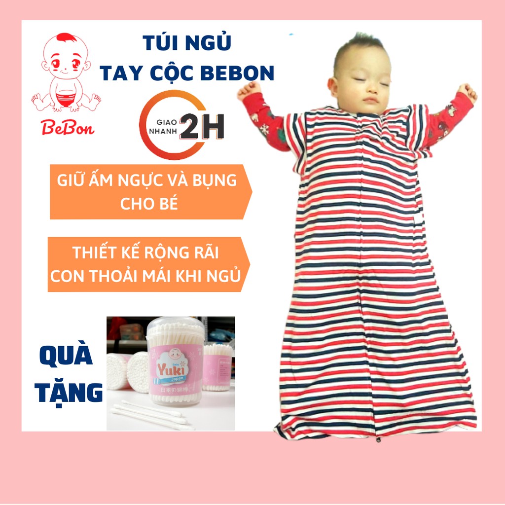 Túi Ngủ Cho Bé Bebon Giúp Bé Ngủ Ngon - Túi Ngủ Cộc Tay Mùa Hè