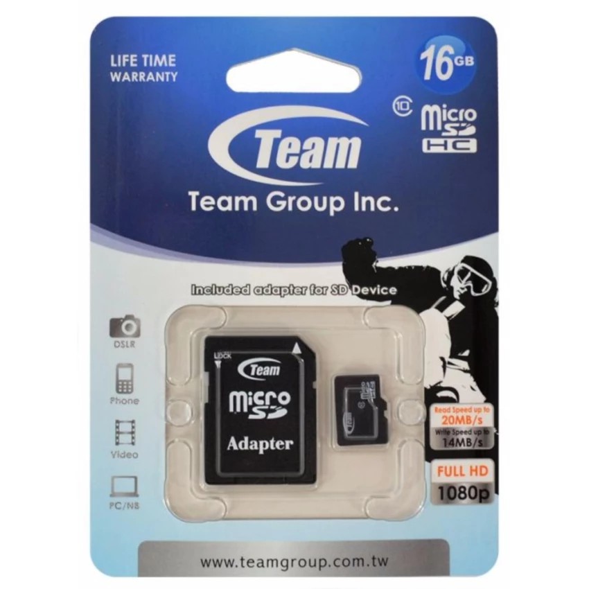 THẺ NHỚ TEAM 16GB CLASS10 CH | BigBuy360 - bigbuy360.vn