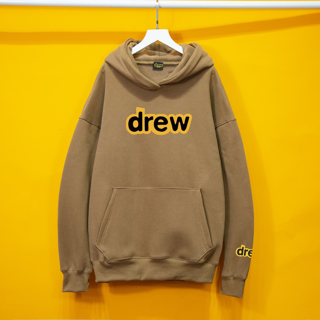 Áo nỉ HOODIE DREW FULL TAG Hogoto shop áo nỉ bông cotton unisex nam nữ form rộng oversize chất liệu Cotton