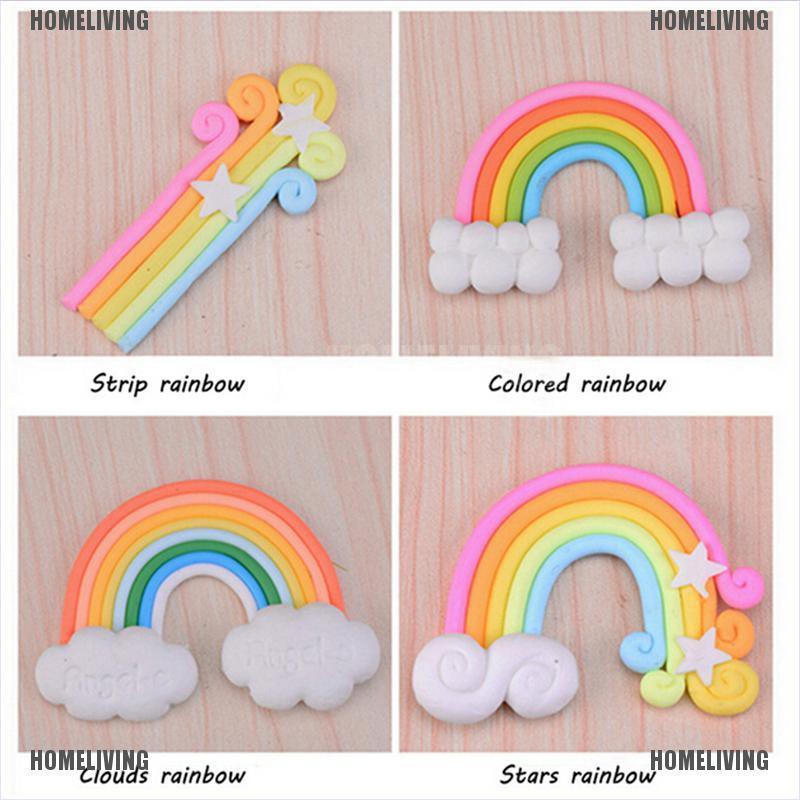 Bộ 4 Tượng Cầu Vồng Mini Trang Trí Tiểu Cảnh