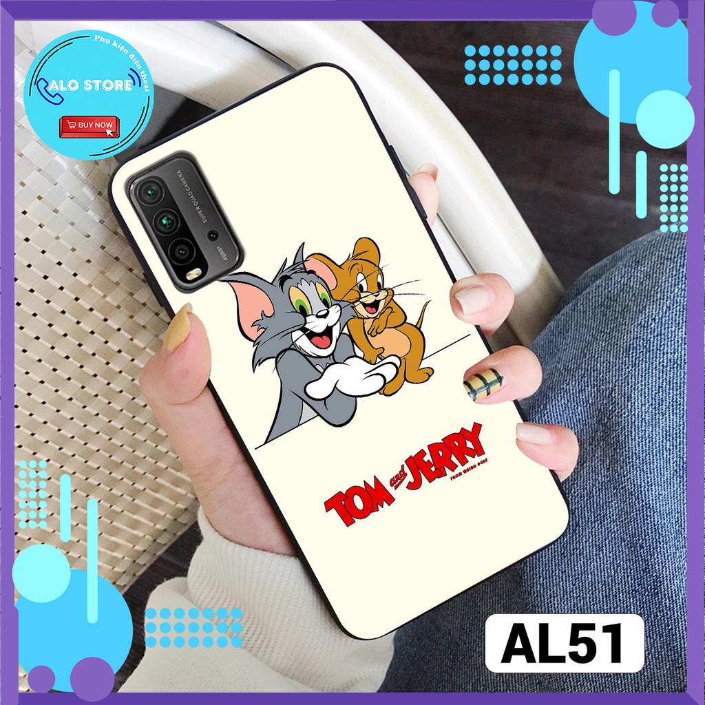 Ốp lưng xiaomi in hình bò sữa,roro jump,tom and jerry đáng yêu,ốp lưng xiaomi pocom3/redmi 9t/redmi9c/redmi note10/10pro