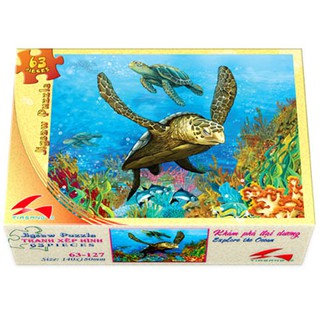 Tranh xếp hình 63 mảnh - khám phá đại dương