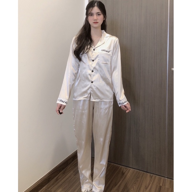 (VIDEO+ẢNH THẬT) ĐỒ NGỦ LỤA PYJAMA DÀI TAY TRƠN 6 MÀU | BigBuy360 - bigbuy360.vn