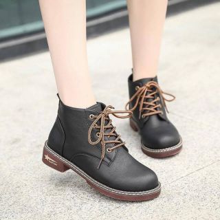 Giày boot nữ cổ cao buộc dây Sành điệu	- BN201