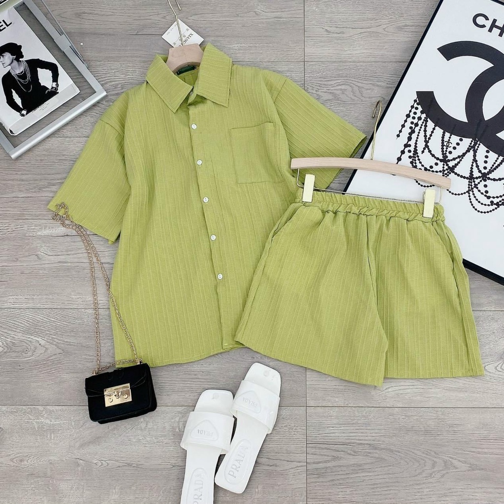 Sét đũi xốp gân hở lưng buộc dây sau,bộ áo sốp nữ siêu xinh hot hit - Hàng QC bao chất bao đẹp-Minxy shop