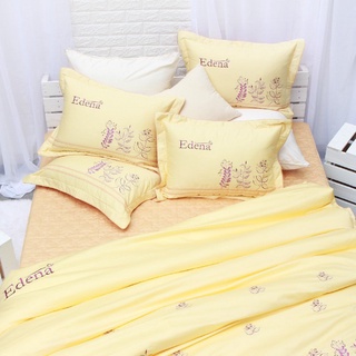 Bộ Ga Bọc Chần Gòn Cotton Solid Edena 357- gồm 5 món