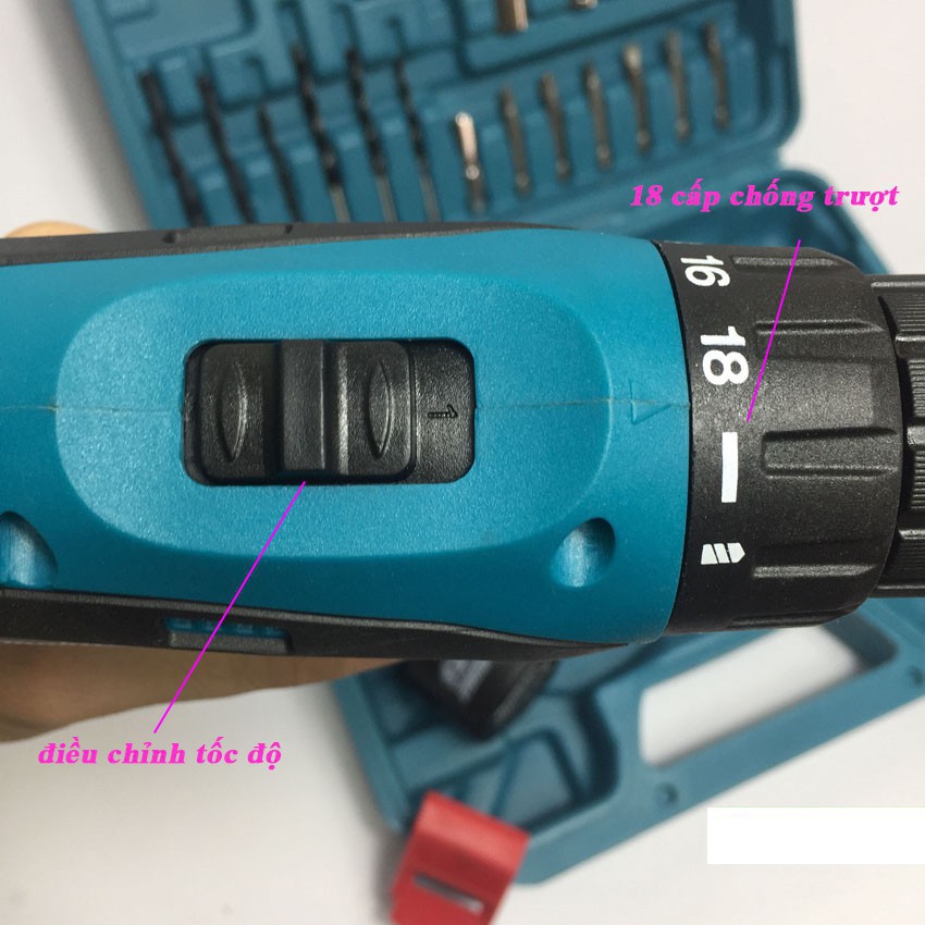 Máy Khoan Pin Bắt Vít MAKITA 12V - Kèm Phụ Kiện 24 Món