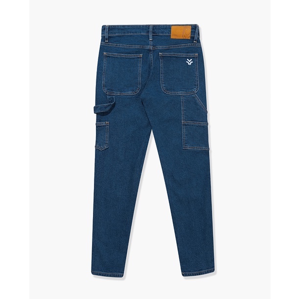 Quần jeans dài may đắp Owlbrand Skinny Doubleknee / Xanh đậm