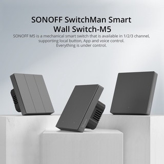 Công tắc đèn LED thông minh SONOFF M5 điều khiển bằng ứng dụng trên điện thoại