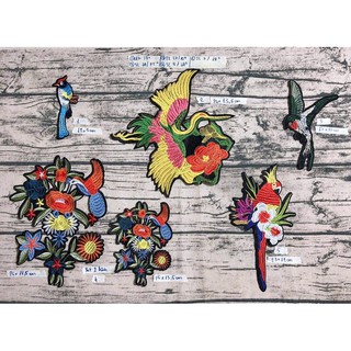 Sticker hình thêu chim cảnh