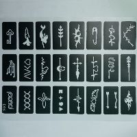 Khuôn vẽ henna mẫu mới