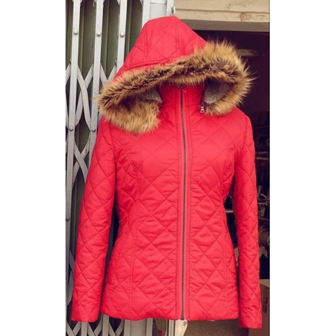 Lông dài may cổ áo khoác, may mũ áo