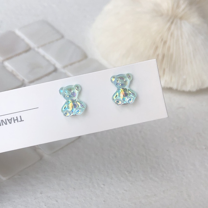 Đôi khuyên tai hình gấu bằng acrylic đáng yêu dành cho nữ