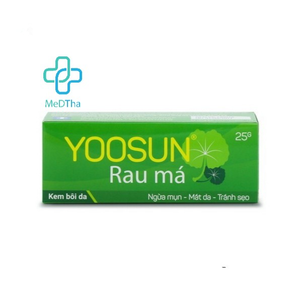 Kem Yoosun Rau Má - Hỗ trợ Giảm Mụn, Thâm Mụn, MờThâm Sẹo, Dưỡng Da, Dịu Mẩn Ngứa, Rôm Sảy (Tuýp 25g) [Chính Hãng]