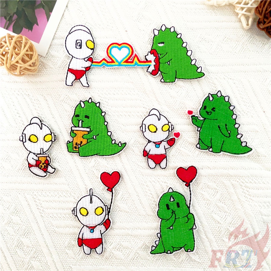 ☸ Miếng Dán Ủi Hình Quái Vật Hoạt Hình Dễ Thương ☸ 1 Sticker Ủi Thêu Hình Huy Hiệu