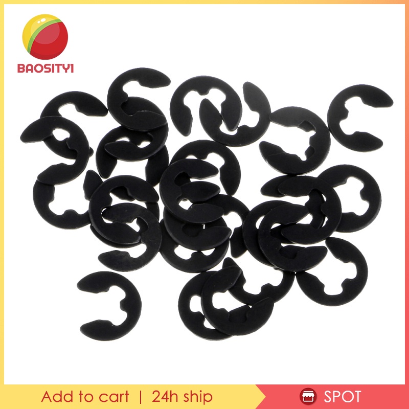 Bộ 30 Kẹp 02037 E-Clip 2.5mm Cho Mô Hình Xe Điều Khiển Từ Xa HSP 1 / 10