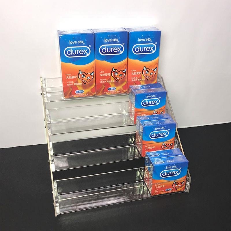 ❤Kệ mica nhiều tầng đựng mỹ phẩm để bàn, kệ trưng bày bao cao su, ngăn đựng nước hoa, chai tinh dầu, sơn móng tay