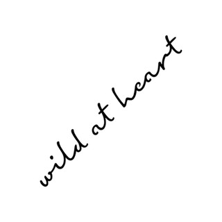 Khuôn decal chữ wild at heart