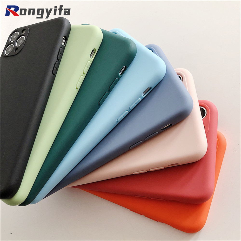 Ốp điện thoại màu trơn thời trang cho Xiaomi Redmi k30 k20 ultra note 8 7 poco f2 10x pro 5g