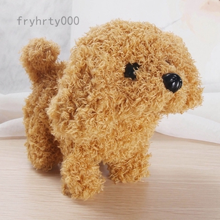 Đồ chơi chú chó nhồi bông Teddy bằng điện thông minh có thể đi bộ trong truyện tranh Fryhrty000 Starefow