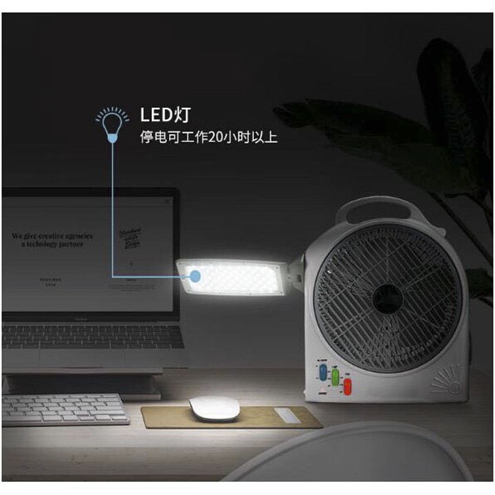 [Hàng Nội Địa] Quạt Tích Điện DN322 - 2 Bình Ắc Quy - Có Đèn LED- Bảo Hành 12 Tháng | BigBuy360 - bigbuy360.vn