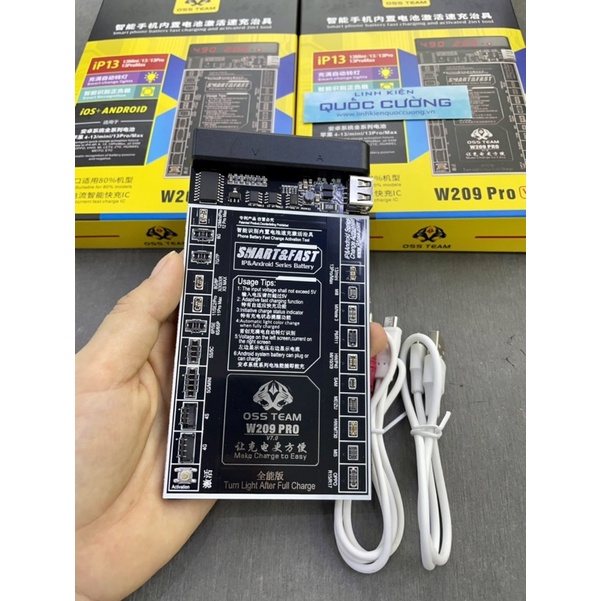 Kích pin đa năng W209 Pro V7.0 (4G đến 13PM + Androi)