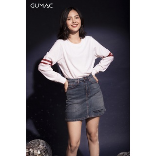 Áo nữ tay dài phối sọc gumac at12087