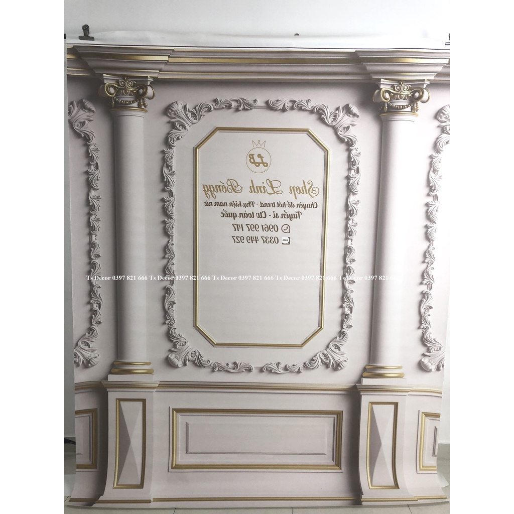 Phông Nền Livestream và Chụp Ảnh 3D 5D Dán Tường + Đóng Đinh Treo Tường