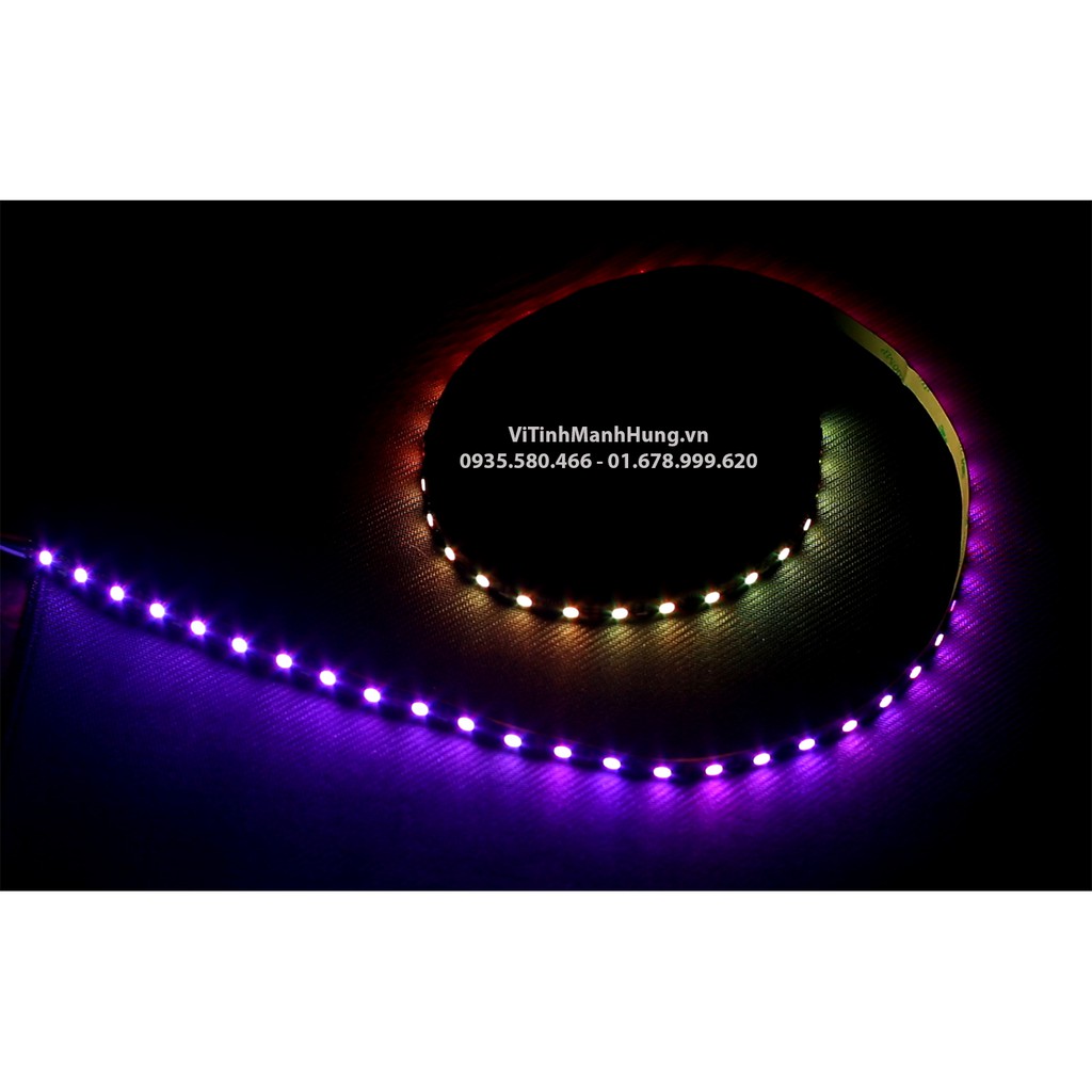 Quạt Led 12cm RGB Coolmoon V2 - Led vòng 2 mặt, Hub có Led hoặc đồng bộ Mainboard Sync.