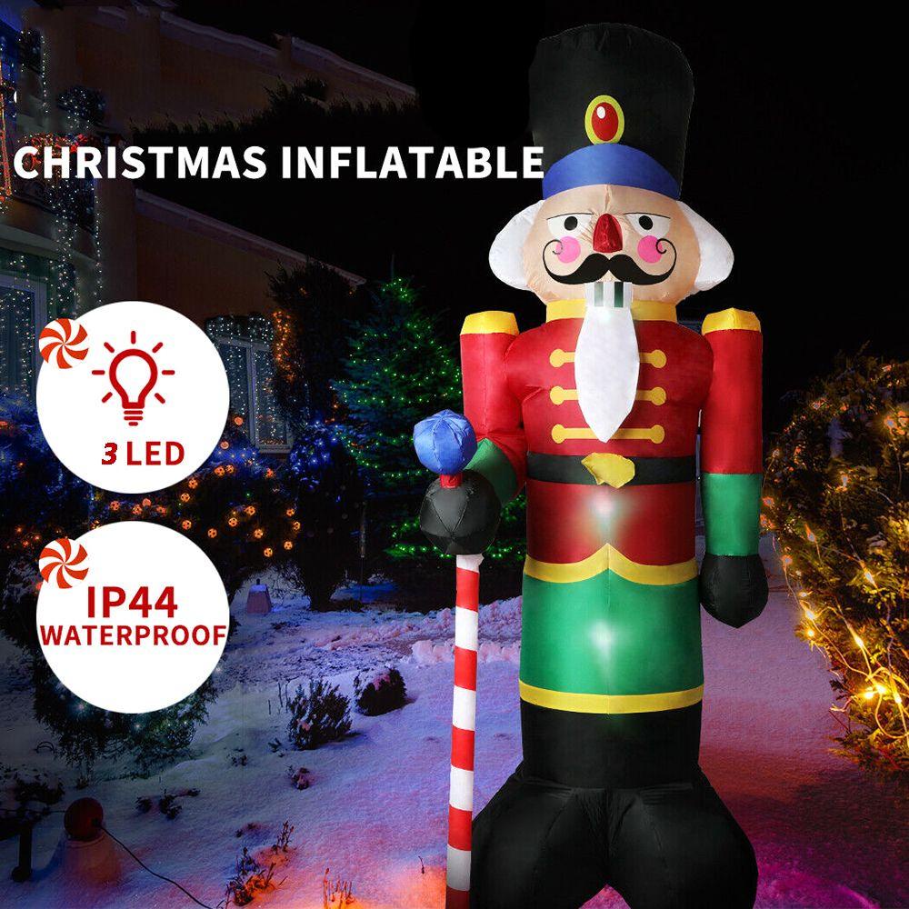 LET Đồ Chơi Mô Hình Ông Già Noel Có Đèn LED Và Phích Cắm EU / US / UK / AU