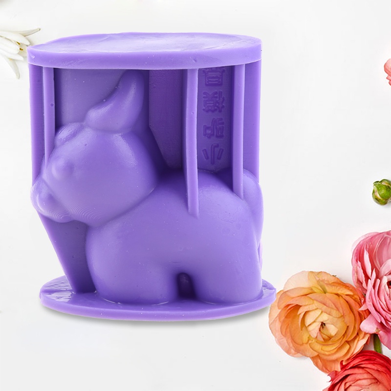 Khuôn Silicone Làm Đồ Trang Trí Thủ Công Hình Chú Lừa Con Đáng Yêu