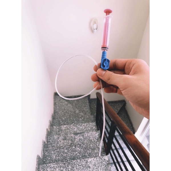 Bộ ống xông sữa kèm xi-lanh - ống truyền sữa - dây xông sữa cho chó mèo