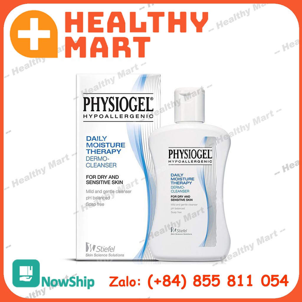 ✔️️️Sữa rửa mặt Physiogel (Date 5.24) Daily Moisture Therapy Dermo Cleanser cho làn da nhạy cảm 150ml