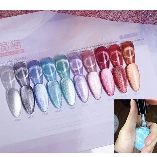 Sơn mắt mèo kim cương tạo hiệu ứng siêu đẹp khi dùng sơn gel trang trí móng làm nail kdlatus